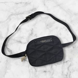 Radley London Charleston Quilt Belt Bag Purse Black